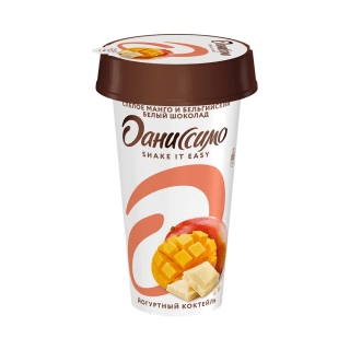 Йогуртный коктейль вкус Спелое манго и бельгийский белый шоколад 190 гр 